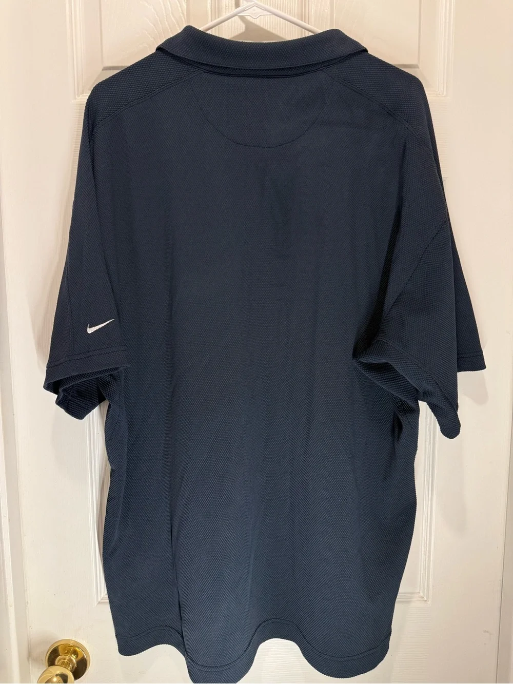 Nike Golf Navy Textured Polo-Style Shirt Jacket